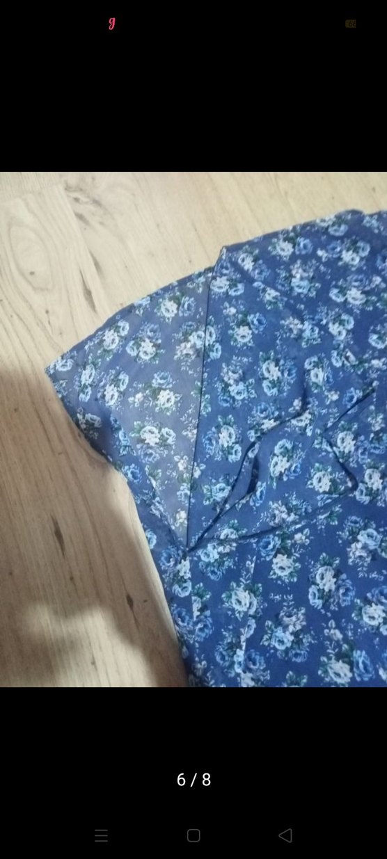 Bohem V Yaka Kolsuz Uzun Elbise koton m beden - Görsel 4