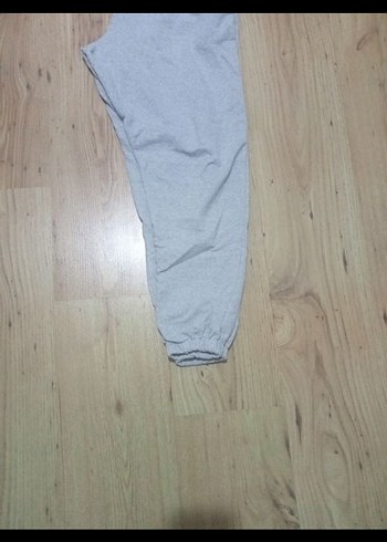 Gri Kadın Keten Rahat Kesim Eşofman hiç giyilmemiş unisex - Görsel 2