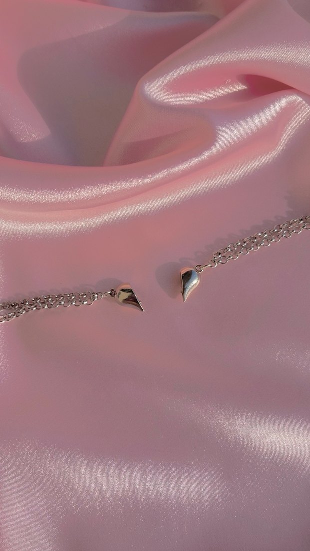 Mıknatıslı Kalp Çift Bilekliği - Görsel 2