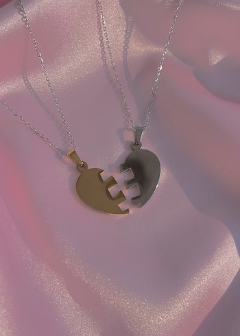 Kalbimin Diğer Yarısı Çift Kolyesi - Görsel 2