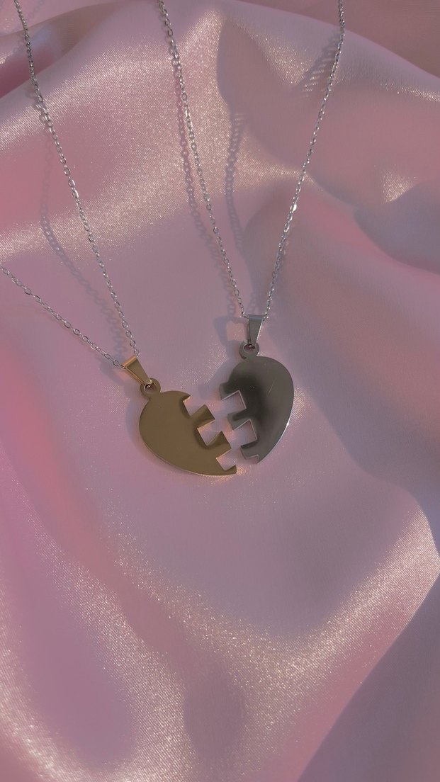 Kalbimin Diğer Yarısı Çift Kolyesi - Görsel 2