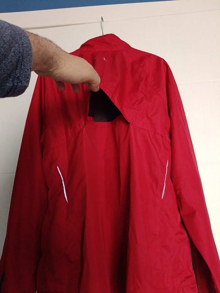 Kadın Kırmızı Fermuarlı Rahat Ceket - Görsel 3