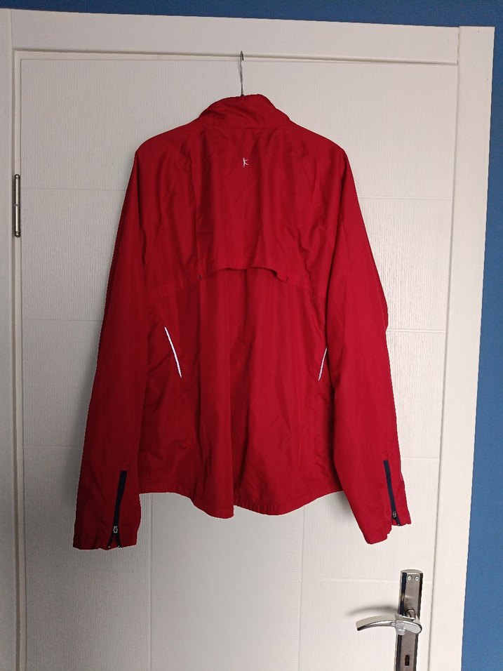 Kadın Kırmızı Fermuarlı Rahat Ceket - Görsel 2