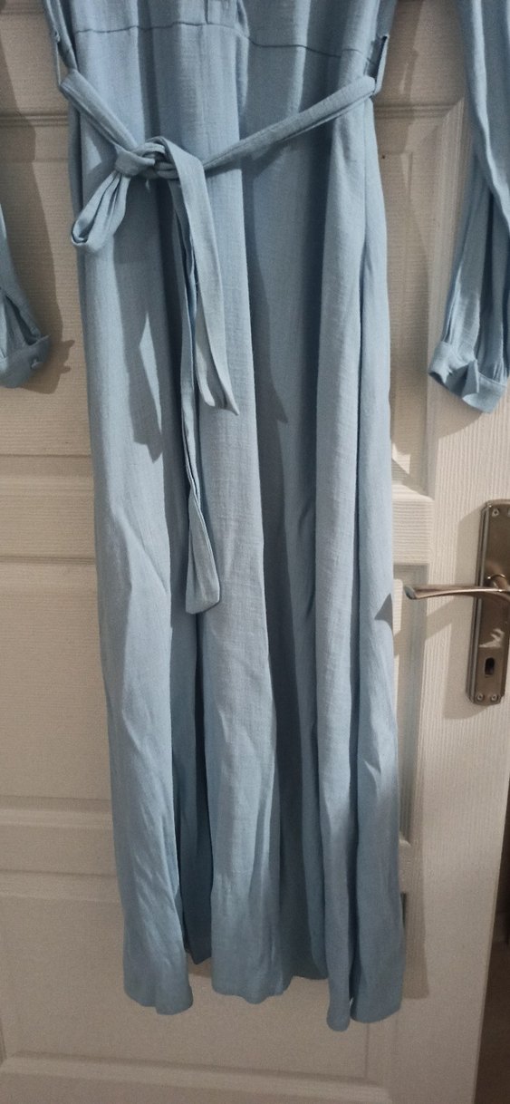 Mavi Uzun Elbise (42 beden) - Görsel 3