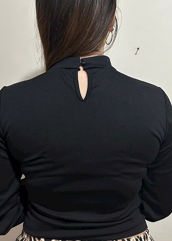 Siyah Kadın Ofis Bluzu - Görsel 3