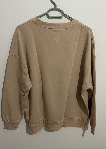 Bej Baskılı Kadın Sweatshirt - Görsel 2