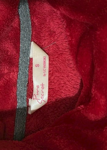 Kırmızı Yumuşak Dokulu Kadın Sweatshirt - Görsel 3