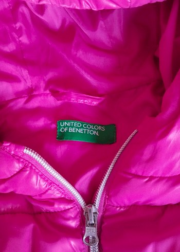 Kız Çocuk Kapüşonlu Pembe Fermuarlı Yelek - Görsel 2