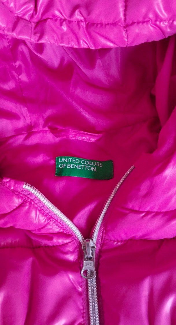 Kız Çocuk Kapüşonlu Pembe Fermuarlı Yelek - Görsel 2