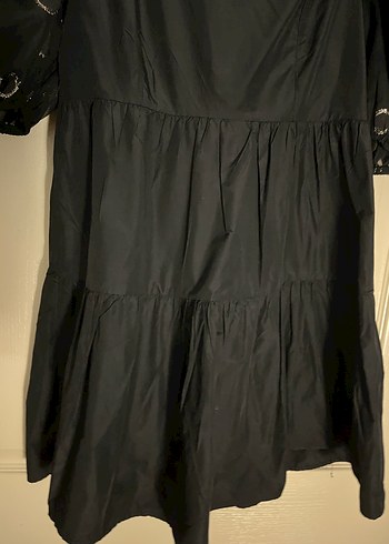 Siyah Mini Gotik Fırfırlı Elbise - Görsel 5