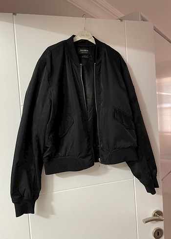 Siyah Kadın Bomber Ceket - Görsel 4
