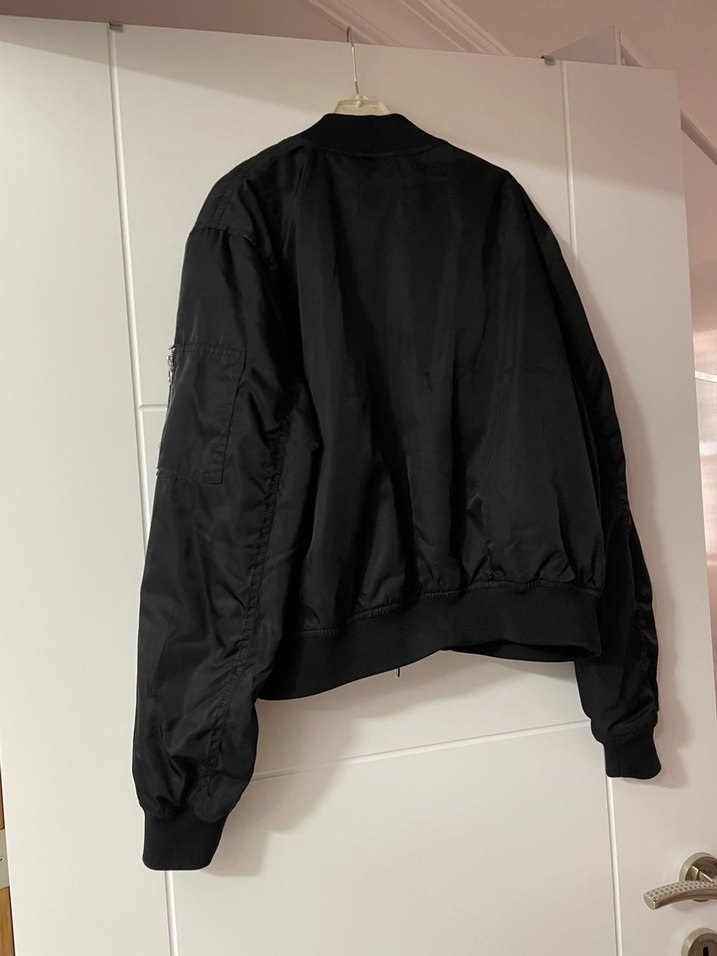 Siyah Kadın Bomber Ceket - Görsel 5