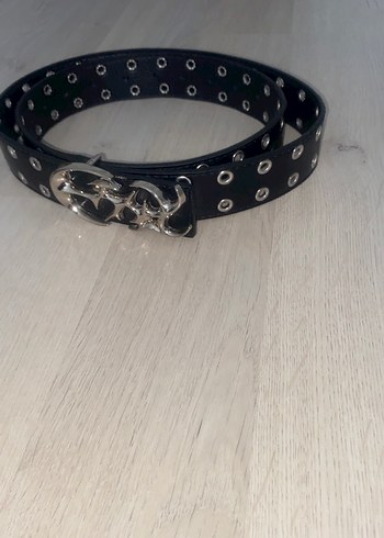 Siyah Deri Gotik Tokalı Unisex Kemer - Görsel 3