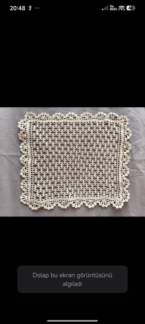 Vintage Örgü Dantel Supla Seti - Görsel 2