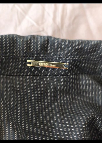 Kadın Gri Düğmeli Ofis Ceket Mango Suit - Görsel 2