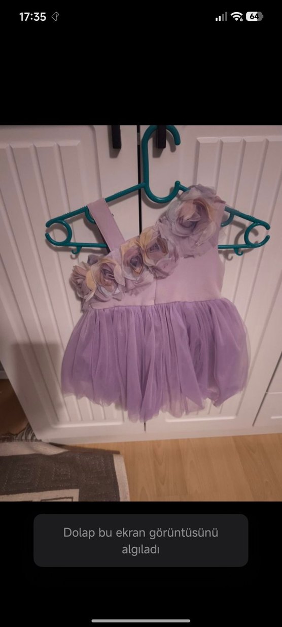 Mor Fırfırlı Kolsuz Kız Çocuk Elbise Civil Baby - Görsel 2