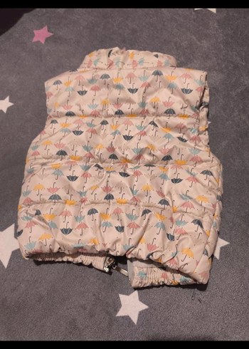 Kız Çocuk Baskılı Fermuarlı Yelek - Görsel 2