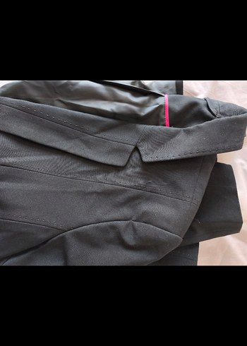 Düğmeli Siyah Kadın  Ceket - Görsel 3