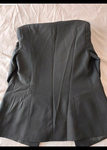 Düğmeli Siyah Kadın  Ceket - Görsel 2