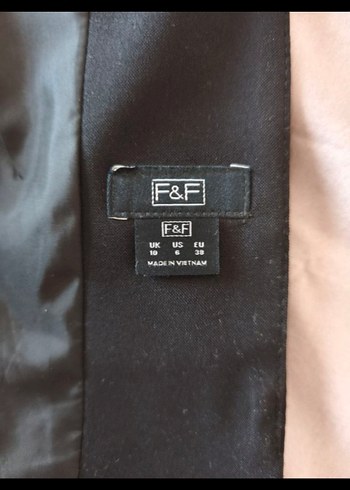 Düğmeli Siyah Kadın  Ceket - Görsel 4