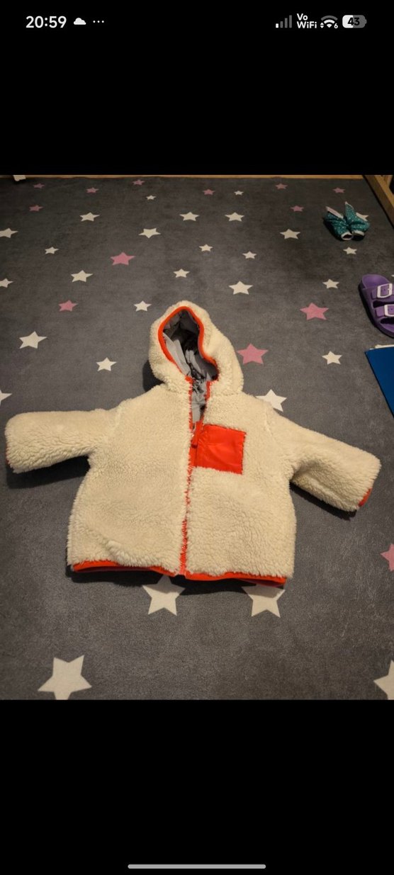 Kız Çocuk Minnie Baskılı Kapüşonlu Mont - Görsel 3