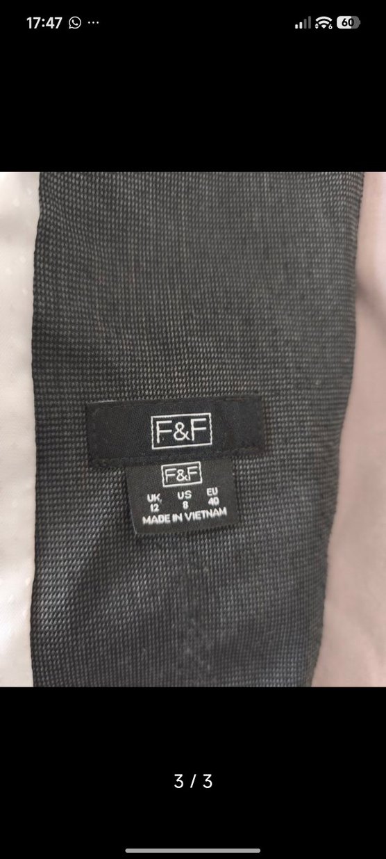 Gri Kadın Düğmeli  Ceket - Görsel 3