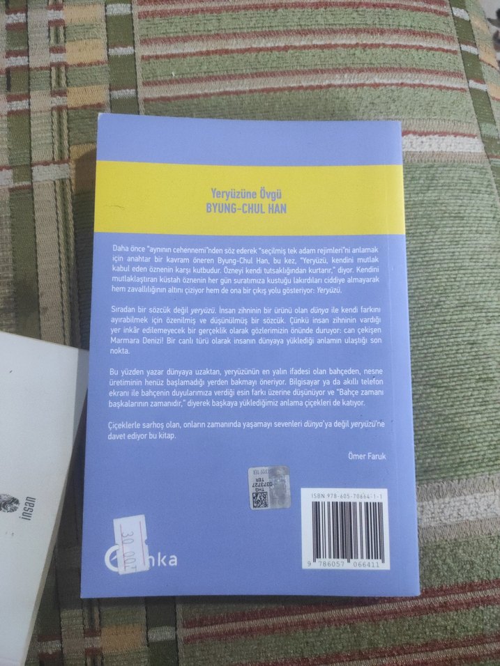 Byung-Chul Han - Yeryüzüne Övgü - Görsel 2