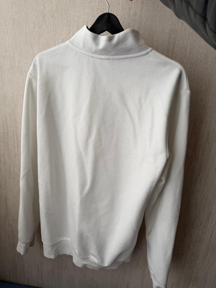GANT Erkek Beyaz Fermuarlı Sweatshirt - Görsel 2