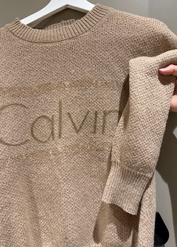 Calvin Bej Triko Kadın Kazak - Görsel 5