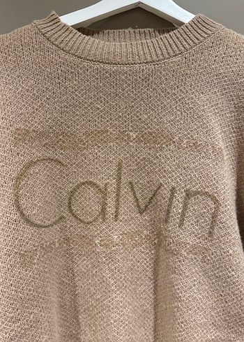 Calvin Bej Triko Kadın Kazak - Görsel 2