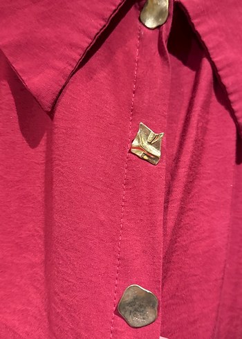 Bordo Keten Mini Kadın Takım - Görsel 3