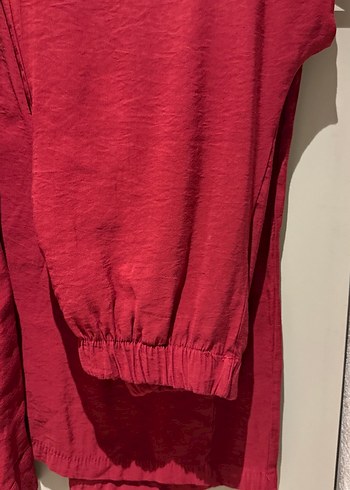 Bordo Keten Mini Kadın Takım - Görsel 5