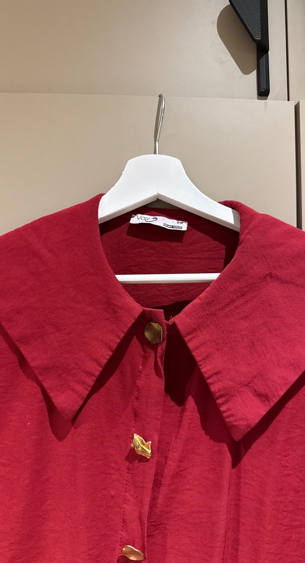 Bordo Keten Mini Kadın Takım - Görsel 4