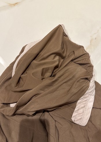 Kadın Kahverengi Keten Salaş Pantolon - Görsel 7