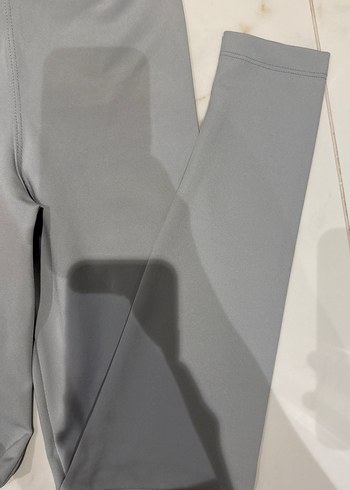 Gri Kadın Spor Tayt, Uzun ve Dar Kesim - Görsel 3