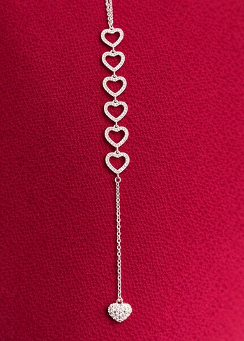 Çelik Kalpli Y Kolye. - Görsel 2