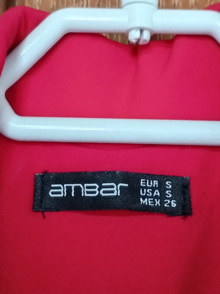 Kırmızı Düğmeli Kadın Blazer Ceket - Görsel 3