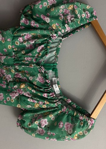 Yeşil Çiçekli Bohem Midi Elbise - Görsel 5