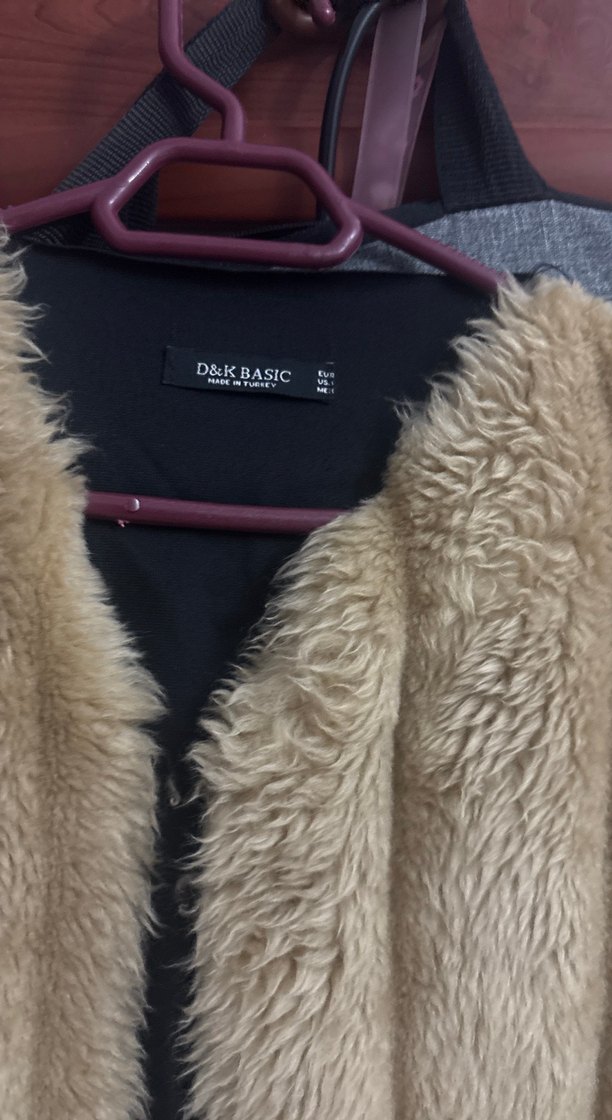 Kahverengi Kadın Kürklü Midi Yelek - Görsel 3