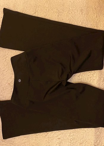 Siyah İspanyol paça tayt - Görsel 2