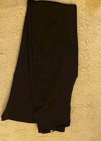 Siyah İspanyol paça tayt - Görsel 3
