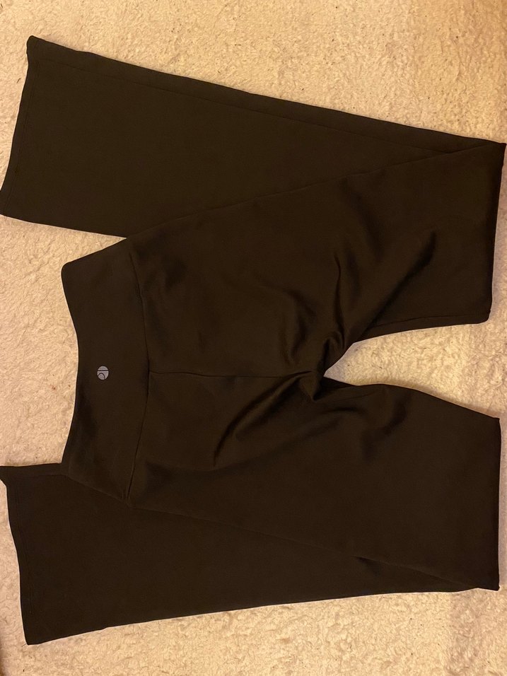 Siyah İspanyol paça tayt - Görsel 2