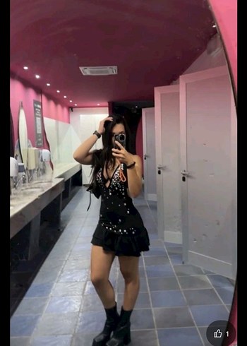 Pul İşlemeli Siyah Gotik Midi Elbise - Görsel 7