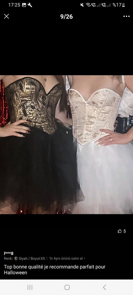 Altın Yılan Desenli Straplez Denim Büstiyer - Görsel 3