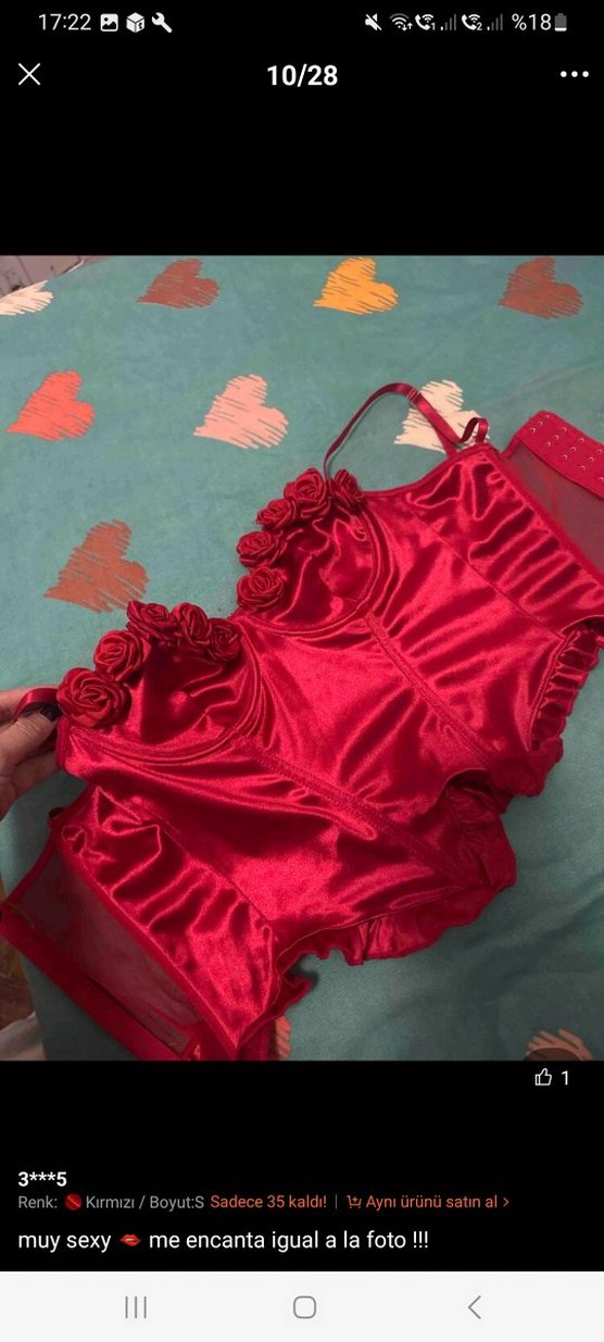 Kırmızı Gotik Straplez Büstiyer - Görsel 4