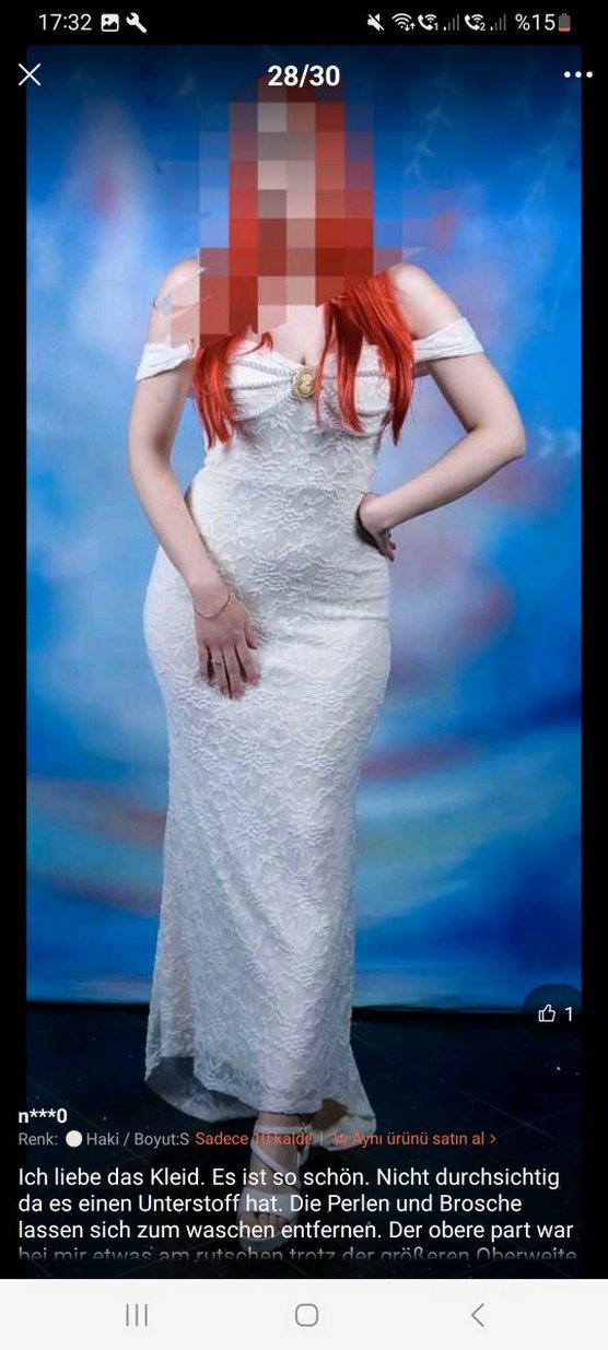 Retro Vintage Kremsi Uzun Özel Gün Elbisesi - Görsel 3