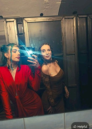 Dantelli Uzun Kollu Straplez Kahverengi Elbise - Görsel 5