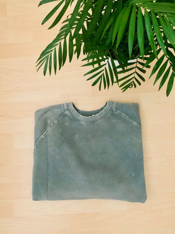 pull&bear yıkamalı sweatshirt - Görsel 2