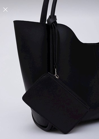 Siyah Deri Çanta - Görsel 3