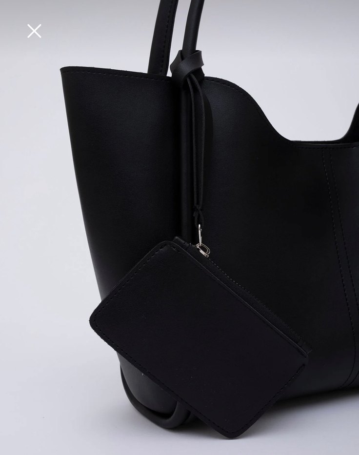 Siyah Deri Çanta - Görsel 3